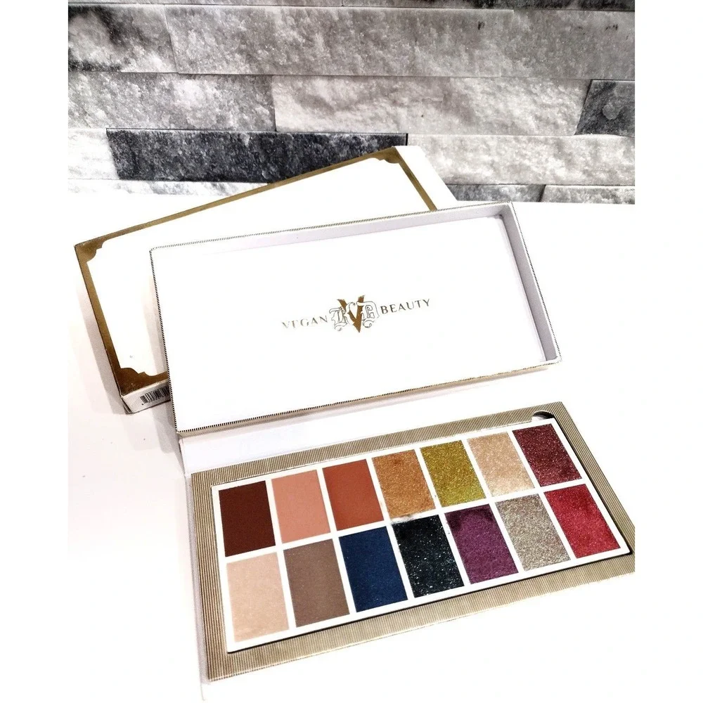 Kat Von D VEGAN BEAUTY Edge of Reality eyeshadow Palette 14 color Cosmetics Fest